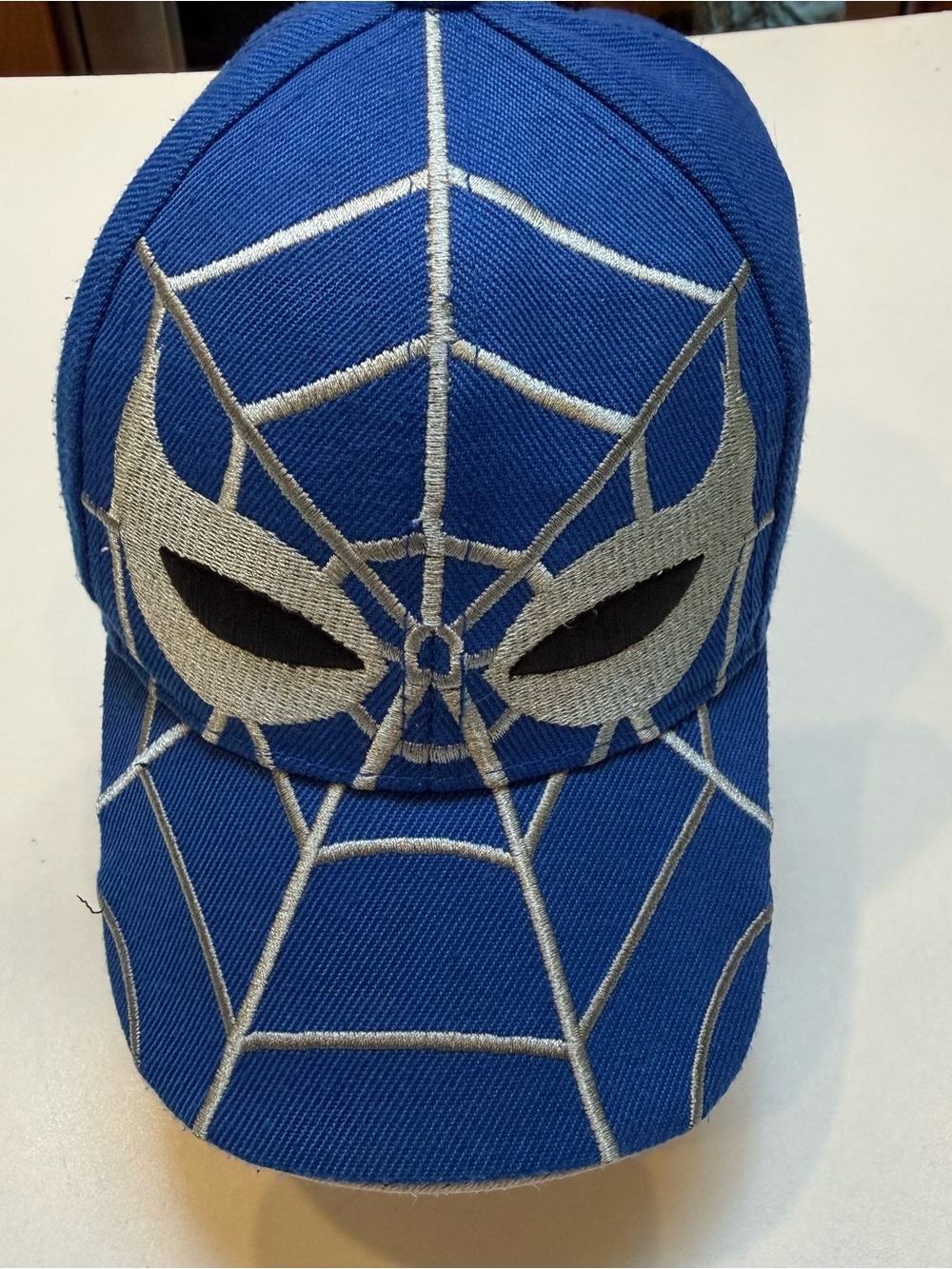 August Hats Blue Spider-Web Mask Baseball Cap for Kids
